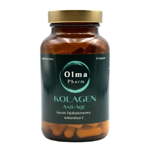 KOLAGEN ANTI-AGE Z KWASEM HIALURONOWYM I WITAMINĄ C 90 KAPSUŁEK – OLMA PHARM KOLAGEN ANTI-AGE Z KWASEM HIALURONOWYM I WITAMINĄ C 90 KAPSUŁEK – OLMA PHARM