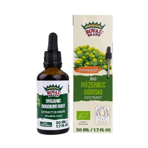 EKSTRAKT Z RÓŻEŃCA GÓRSKIEGO W KROPLACH BIO 50 ml – ROYAL BRAND EKSTRAKT Z RÓŻEŃCA GÓRSKIEGO W KROPLACH BIO 50 ml – ROYAL BRAND