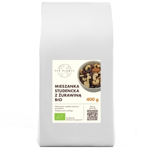 MIESZANKA STUDENCKA Z ŻURAWINĄ BIO 400 g – THE PLANET