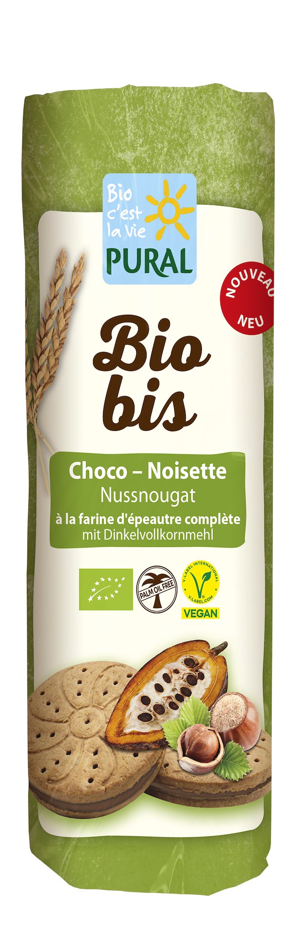 CIASTKA MARKIZY ORKISZOWE Z KREMEM KAKAOWO – ORZECHOWYM FAIR TRADE BIO 320 g – PURAL (BIO BIS) CIASTKA MARKIZY ORKISZOWE Z KREMEM KAKAOWO – ORZECHOWYM FAIR TRADE BIO 320 g – PURAL (BIO BIS)
