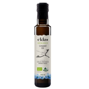 OLEJ LNIANY TŁOCZONY NA ZIMNO OMEGA-3 BIO 250 ml – EKKO OLEJ LNIANY TŁOCZONY NA ZIMNO OMEGA-3 BIO 250 ml – EKKO