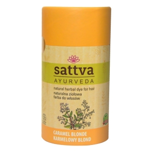 HENNA KARMELOWY BLOND ECO 150 g – SATTVA (AYURVEDA)