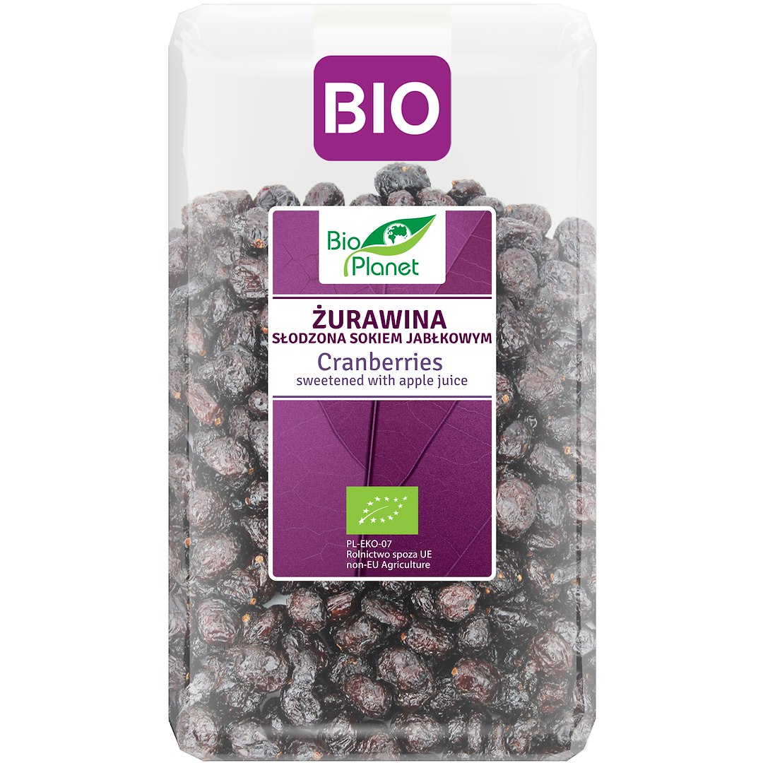 ŻURAWINA Z SOKIEM JABŁKOWYM BIO 1 kg – BIO PLANET ŻURAWINA Z SOKIEM JABŁKOWYM BIO 1 kg – BIO PLANET