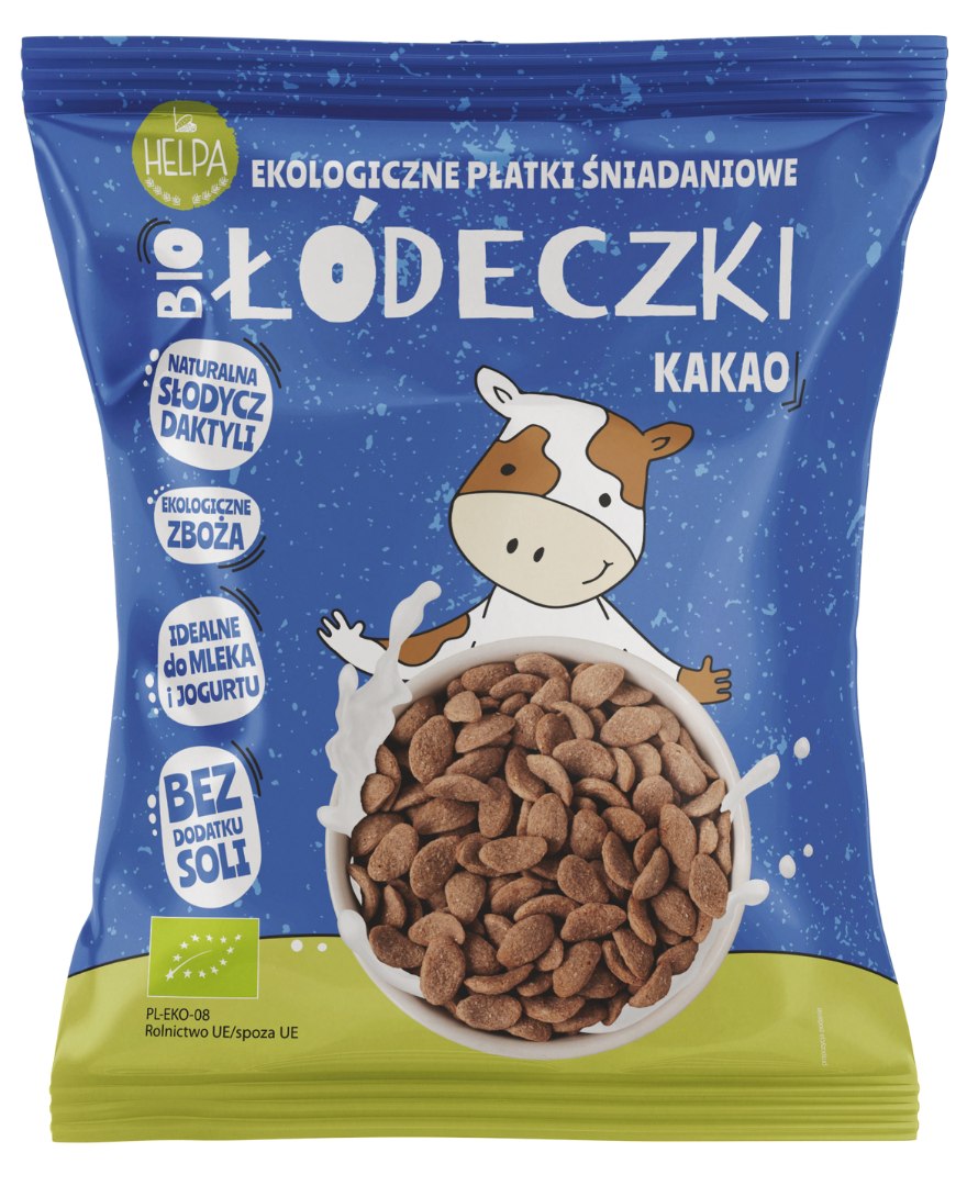 ŁÓDECZKI JAGLANO – ORKISZOWE Z KAKAO BEZ DODATKU CUKRÓW BIO 260 g – HELPA ŁÓDECZKI JAGLANO – ORKISZOWE Z KAKAO BEZ DODATKU CUKRÓW BIO 260 g – HELPA