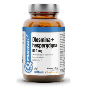 DIOSMINA + HESPERYDYNA BEZGLUTENOWA 60 KAPSUŁEK – PHARMOVIT (CLEAN LABEL)