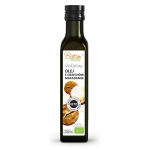 OLEJ Z ORZECHÓW MACADAMIA TŁOCZONY NA ZIMNO KETO BIO 250 ml – BATOM