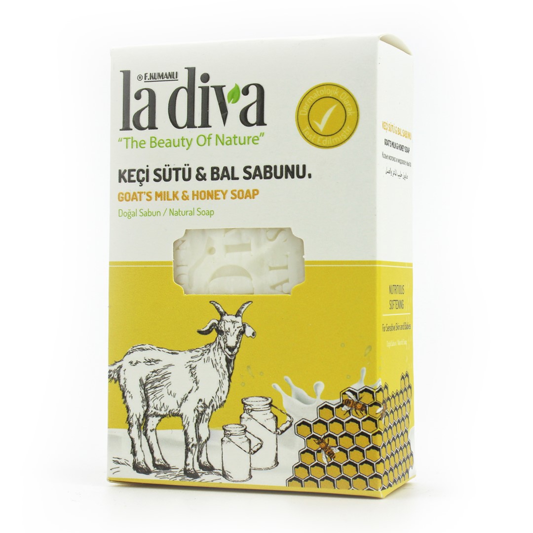 MYDŁO W KOSTCE KOZIE MLEKO I MIÓD 100 g – LA DIVA MYDŁO W KOSTCE KOZIE MLEKO I MIÓD 100 g – LA DIVA