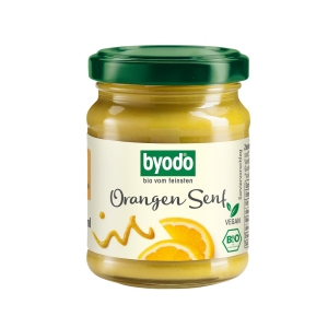 SOS MUSZTARDOWO – POMARAŃCZOWY BEZGLUTENOWY BIO 125 ml – BYODO