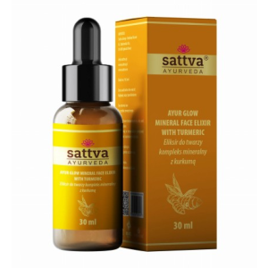SERUM ELIKSIR DO TWARZY KOMPLEKS MINERALNY Z KURKUMĄ 30 ml – SATTVA (AYURVEDA)