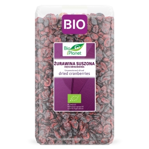 ŻURAWINA SUSZONA CIĘTA NIESŁODZONA BIO 1 kg – BIO PLANET