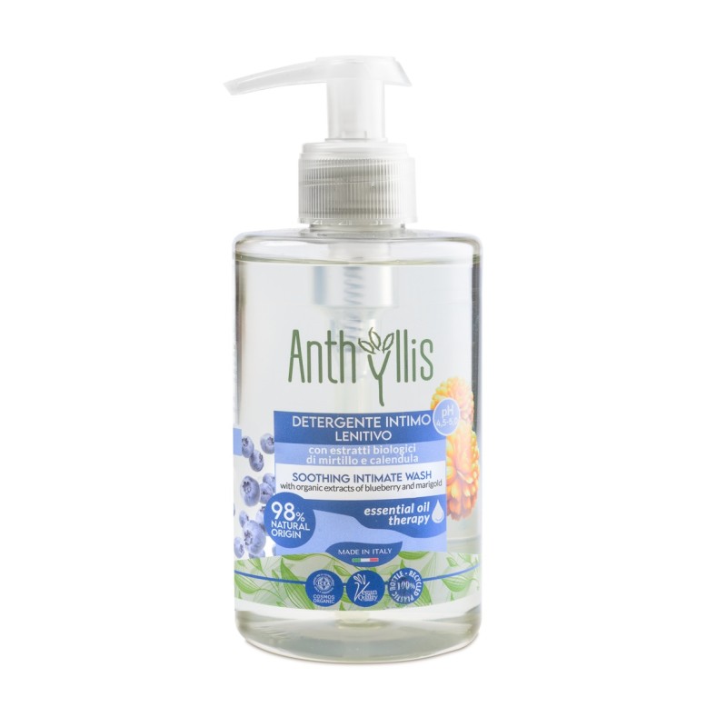 PŁYN DO HIGIENY INTYMNEJ Z EKSTRAKTEM Z BORÓWKI I NAGIETKA ECO 300 ml – ANTHYLLIS PŁYN DO HIGIENY INTYMNEJ Z EKSTRAKTEM Z BORÓWKI I NAGIETKA ECO 300 ml – ANTHYLLIS