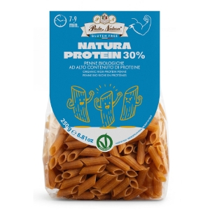 MAKARON PROTEINOWY (GROCH, KUKURYDZA, RYŻ, SORGO) PENNE BEZGLUTENOWY BIO 250 g – PASTA NATURA