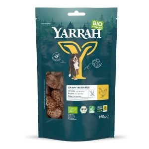 (DLA PSA) PRZYSMAK – KĄSKI Z KURCZAKIEM I SPIRULINĄ BIO 150 g – YARRAH