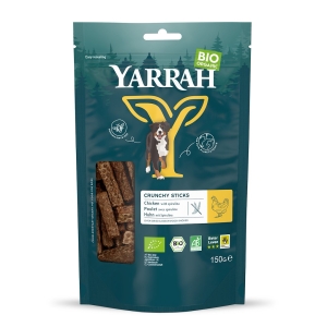 (DLA PSA) PRZYSMAK – PAŁECZKI Z KURCZAKIEM I SPIRULINĄ BIO 150 g – YARRAH