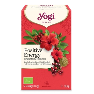 HERBATKA POZYTYWNA ENERGIA ŻURAWINA – HIBISKUS (POSITIVE ENERGY CRANBERRY HIBISCUS) BIO (17 x 1,8 g) 30,6 g – YOGI