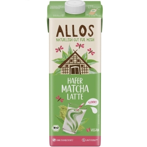 NAPÓJ OWSIANY MATCHA LATTE BEZ DODATKU CUKRÓW BIO 1 L – ALLOS NAPÓJ OWSIANY MATCHA LATTE BEZ DODATKU CUKRÓW BIO 1 L – ALLOS