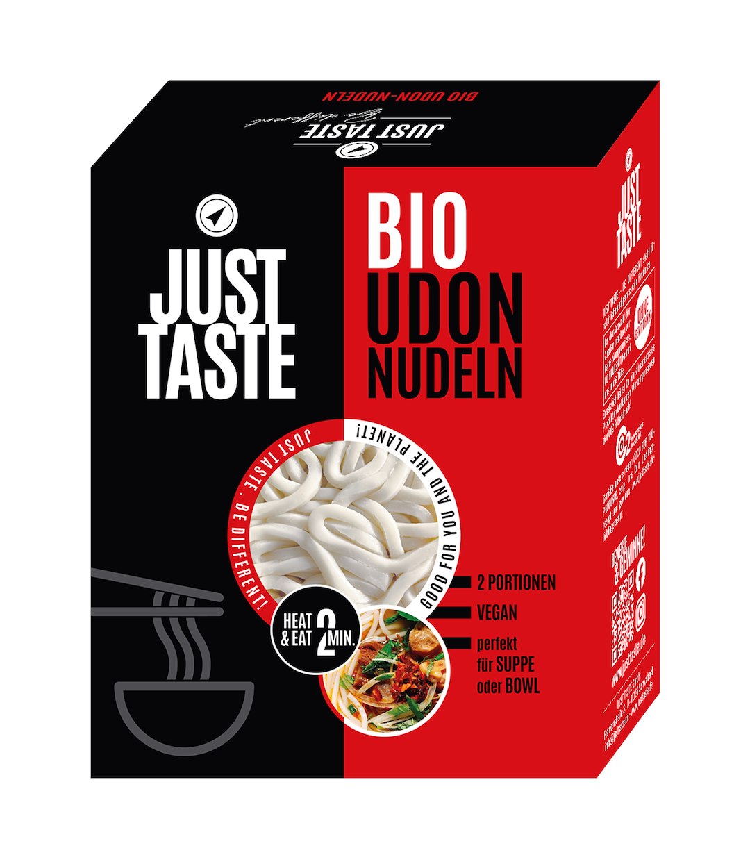 MAKARON UDON BIO (2 x 150 g) 300 g – JUST TASTE MAKARON UDON BIO (2 x 150 g) 300 g – JUST TASTE
