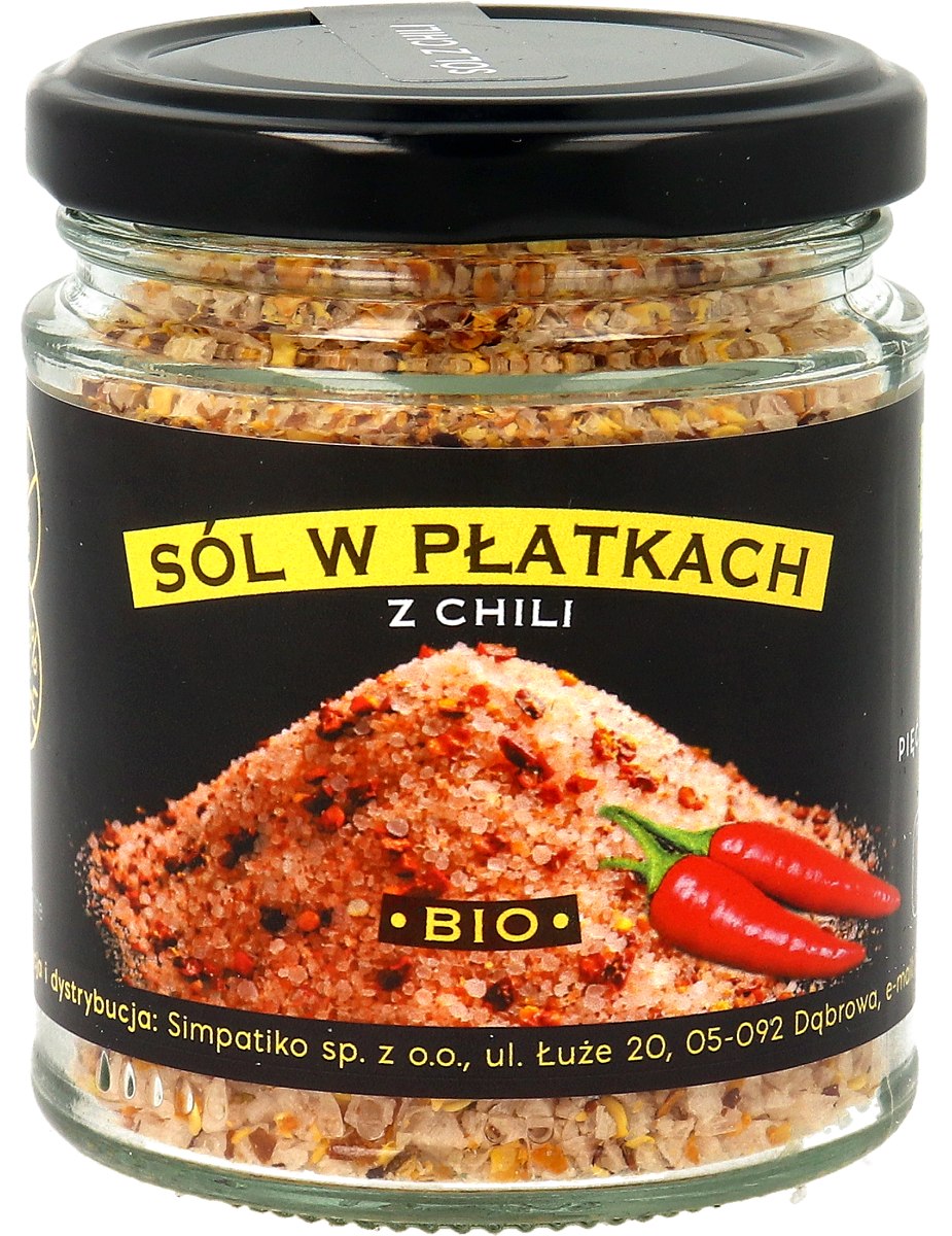 SÓL HIMALAJSKA Z CHILI W PŁATKACH BEZGLUTENOWA BIO 85 g – PIĘĆ PRZEMIAN SÓL HIMALAJSKA Z CHILI W PŁATKACH BEZGLUTENOWA BIO 85 g – PIĘĆ PRZEMIAN