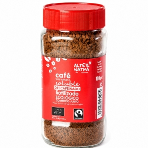 KAWA ROZPUSZCZALNA LIOFILIZOWANA BEZKOFEINOWA ARABICA 100 % FAIR TRADE BIO 100 g – ALTERNATIVA3