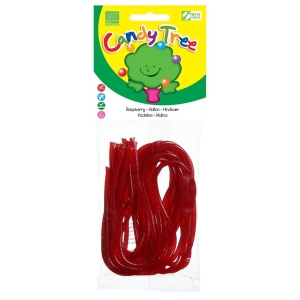 ŻELKI NITKI MALINOWE BEZGLUTENOWE BIO 75 g – CANDY TREE