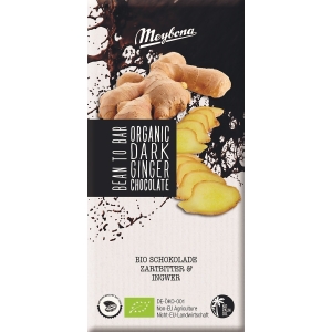CZEKOLADA GORZKA Z IMBIREM BIO 100 g – MEYBONA (PRODUKT SEZONOWY)