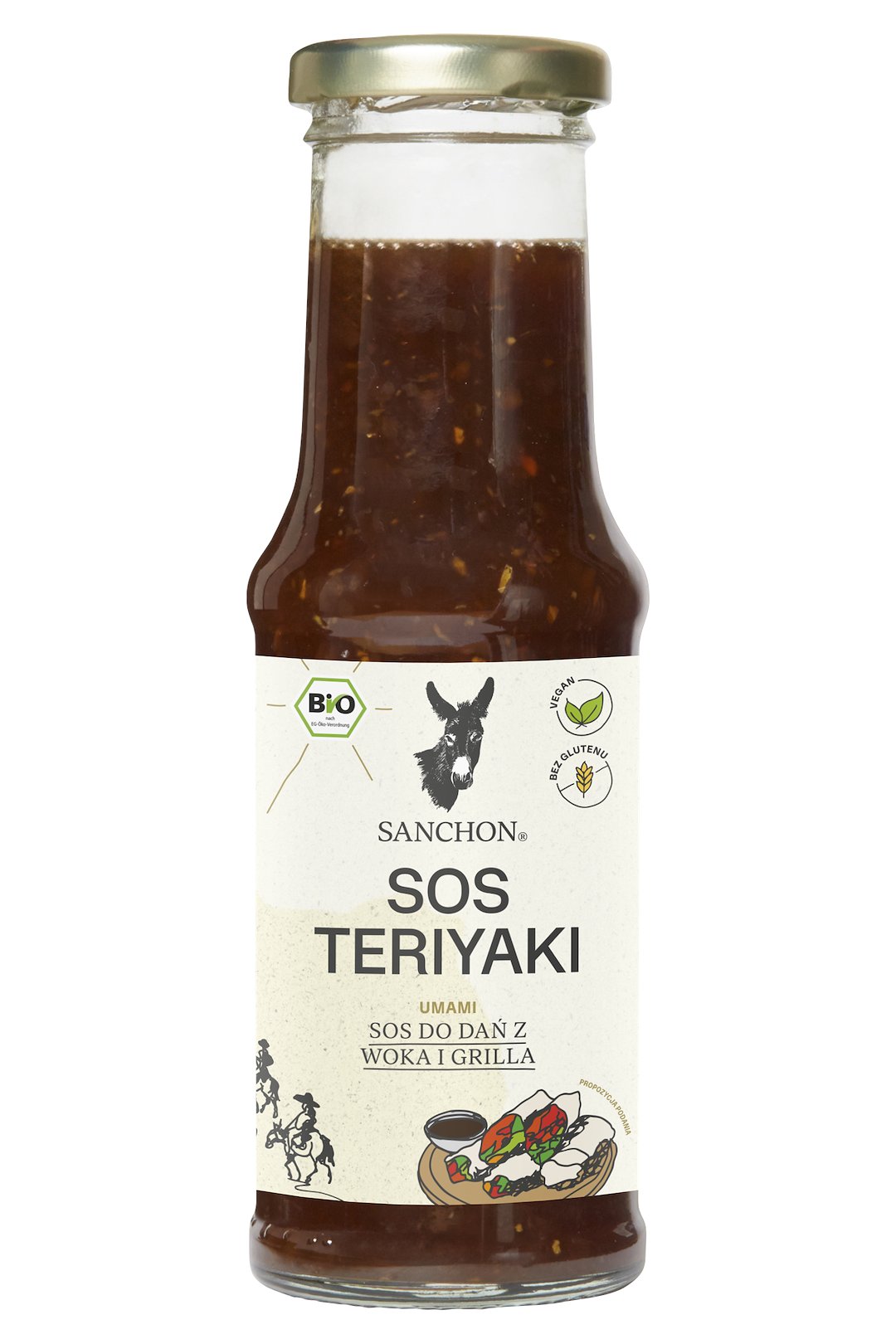 SOS SOJOWY SŁODKI TERIYAKI BEZGLUTENOWY BIO 210 ml – SANCHON SOS SOJOWY SŁODKI TERIYAKI BEZGLUTENOWY BIO 210 ml – SANCHON