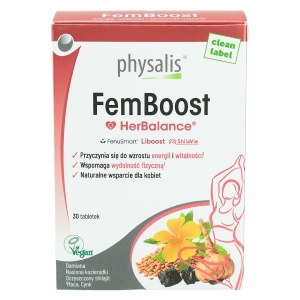 TABLETKI NA ENERGIĘ DLA KOBIET (FEMBOOST) 30 szt. – PHYSALIS (HERBALANCE)