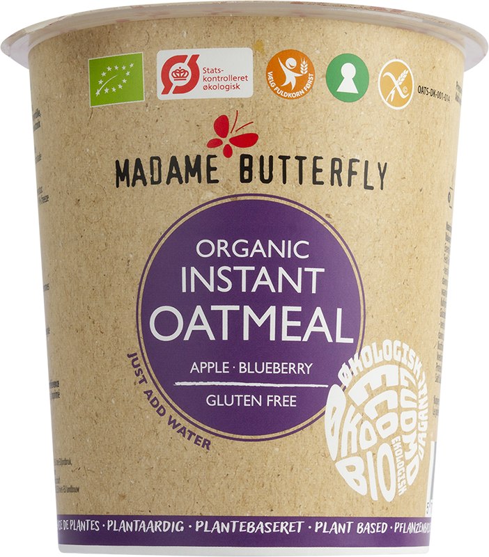 OWSIANKA BŁYSKAWICZNA JABŁKO – JAGODA BEZGLUTENOWA BIO 55 g – MADAME BUTTERFLY OWSIANKA BŁYSKAWICZNA JABŁKO – JAGODA BEZGLUTENOWA BIO 55 g – MADAME BUTTERFLY