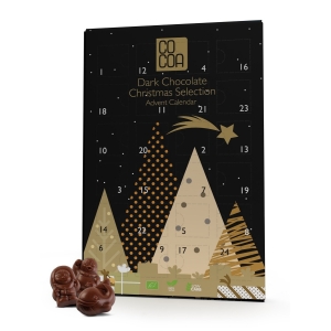 KALENDARZ ADWENTOWY Z CZEKOLADY CIEMNEJ 70 % BIO 180 g – COCOA (PRODUKT SEZONOWY)
