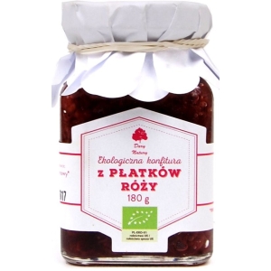 KONFITURA Z PŁATKÓW RÓŻY BIO 180 g – DARY NATURY