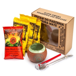 ZESTAW (YERBA MATE 4×50 g, MATERO, BOMBILLA, TERMOMETR) – YERBA MATE GREEN