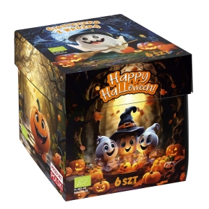 CIASTECZKA Z WRÓŻBĄ NA HALLOWEEN BIO (6 szt.) 36 g – D&D FUN COOKIES (PRODUKT SEZONOWY)