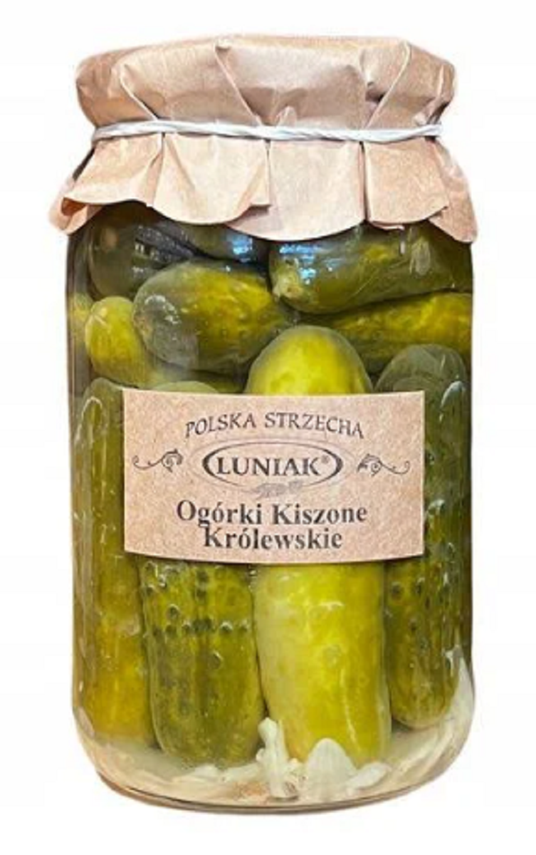 OGÓRKI KISZONE KRÓLEWSKIE 870 g (520 g) – LUNIAK OGÓRKI KISZONE KRÓLEWSKIE 870 g (520 g) – LUNIAK