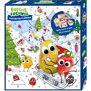 KALENDARZ ADWENTOWY – PRZEKĄSKI BIO 791 g – FRECHE FREUNDE (PRODUKT SEZONOWY)