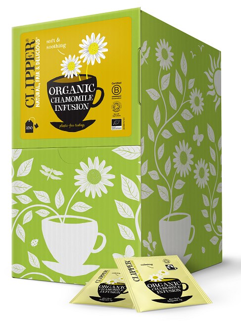 HERBATKA RUMIANKOWA FAIR TRADE BIO (250 x 1,5 g) 375 g – CLIPPER HERBATKA RUMIANKOWA FAIR TRADE BIO (250 x 1,5 g) 375 g – CLIPPER