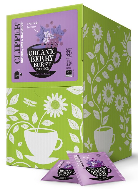 HERBATKA O SMAKU CZARNEJ PORZECZKI I MALINY BIO (250 x 2,5 g) 625 g – CLIPPER HERBATKA O SMAKU CZARNEJ PORZECZKI I MALINY BIO (250 x 2,5 g) 625 g – CLIPPER