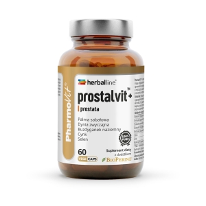 KAPSUŁKI NA PROSTATĘ (PROSTALVIT) BEZGLUTENOWE 60 szt. – PHARMOVIT (HERBALLINE)