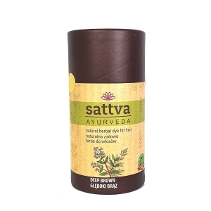 HENNA GŁĘBOKI BRĄZ ECO 150 g – SATTVA (AYURVEDA)