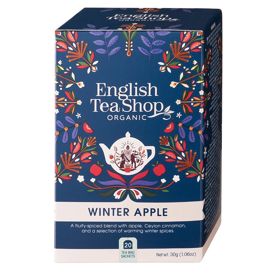 HERBATKA ZIMOWE JABŁKO BIO (20 x 1,5 g) 30 g – ENGLISH TEA SHOP ORGANIC (PRODUKT SEZONOWY) HERBATKA ZIMOWE JABŁKO BIO (20 x 1,5 g) 30 g – ENGLISH TEA SHOP ORGANIC (PRODUKT SEZONOWY)