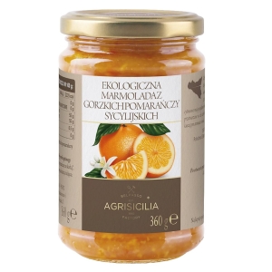 MARMOLADA Z GORZKICH POMARAŃCZY SYCYLIJSKICH BIO 360 g – AGRISICILIA